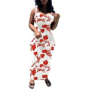 ✨Women's White Sexy Bodycon Tank Sleeveless Long Maxi Dresses Party Sundresses